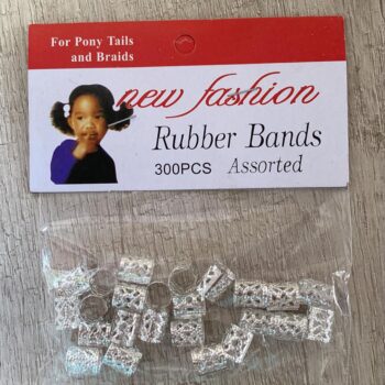 ACCESORIOS PLATEADOS PARA TRENZAS x 12
