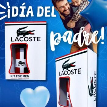 KIT HOMBRE LACOSTE CREMA Y SPLASH