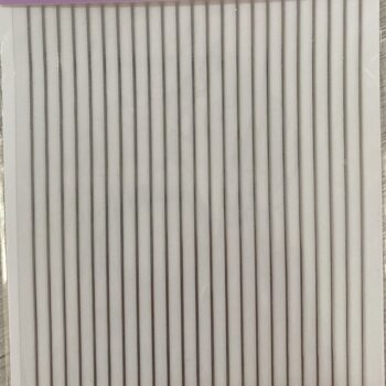 STICKER LINEAS PLATEADAS