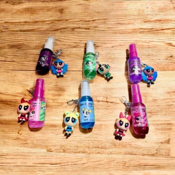 SPLASH CON GLITTER Y LLAVERO SUPER PODEROSAS