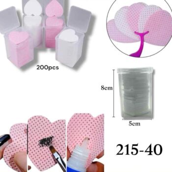 TOALLA SIN RESIDUOS EN FORMA CORAZON 215-40