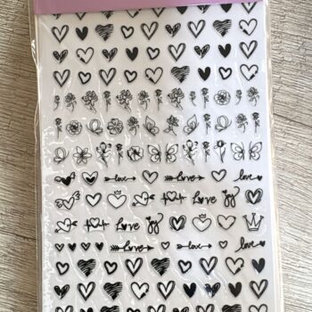 STICKER CORAZON NEGRO