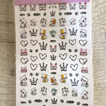 STICKER GATICO CORAZON