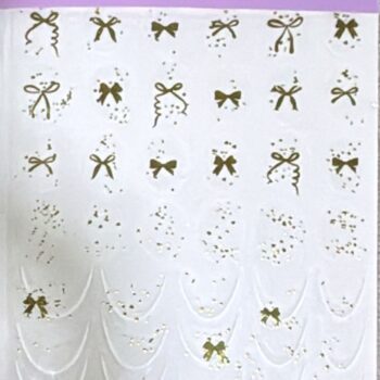 STICKER MOÑOS Y FRANCES DORADOS