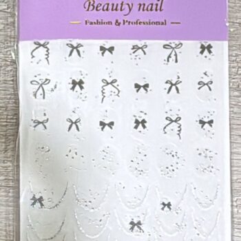 STICKER MOÑOS Y FRANCES PLATEADO