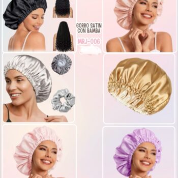 GORRO SATIN CON MOÑA
