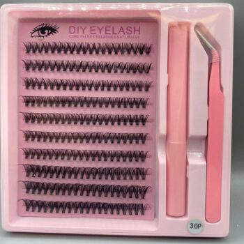 Pestañas DIY 30P CON PEGANTE Y PINZA