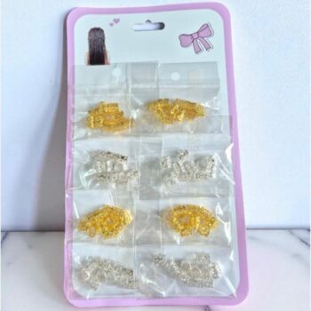 CARTON ARGOLLAS DORADO Y PLATEADO