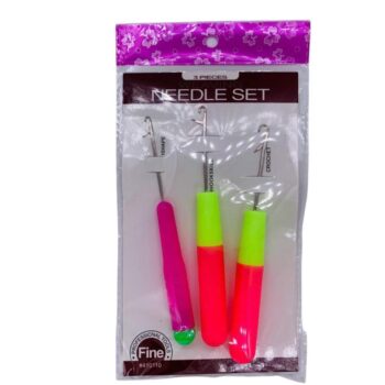 AGUJAS PARA CROCHET X 3 24455