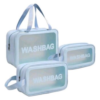 COSMETIQUERA WASHBAG X 3 azul