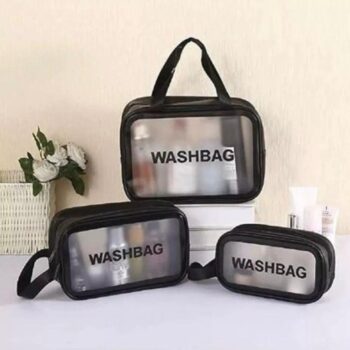 COSMETIQUERA WASHBAG X 3 negra