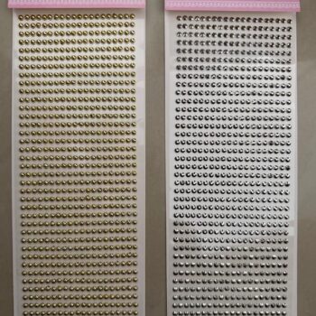 GEMAS METALICAS DORADAS Y PLATEADAS  MRJ016