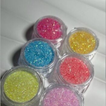 GLITTERS X 6 COLORES PASTELES