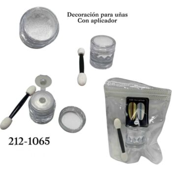 DECO UÑAS EFECTO METALIZADO 212-1065 viene con aplicador