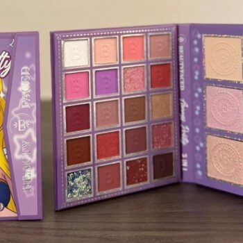 PALETA DE SOMBRAS MORADO RUBORES E ILUMINADORES