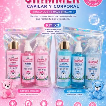 KIT ARRU ARRU X 3 crema,perfume y shimmer