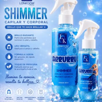 SHIMMER CAPILAR Y CORPORAL ARRU ARRU AZUL c/u