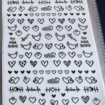 STICKER CORAZON NEGRO