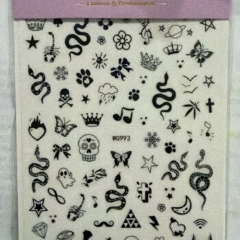 STICKER NEGRO WG993