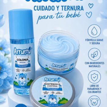 KIT MANTEQUILLA Y SPLASH ARRURRU AZUL