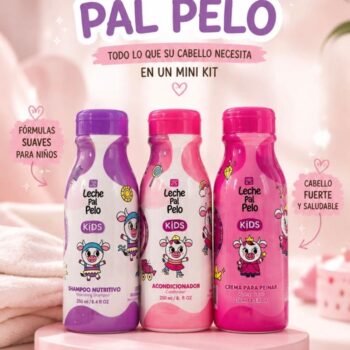 SHAMPOO,ACONDICIONADOR Y CREMA PARA PEINAR KIDS LECHE PAL PELO c/u