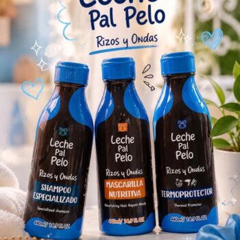 SHAMPOO,MASCARILLA Y TERMOPROTECTOR LECHE PAL PELO