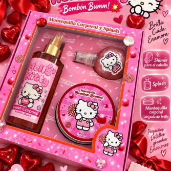 KIT HELLO KITTY shimmer,mantequilla y splash