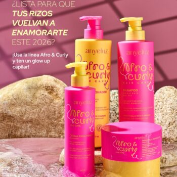 LINEA CURLY ANYELUZ shampoo,acondicionador,crema para peinar y gel definidora