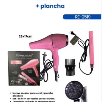 SECADOR Y PLANCHA ROSADO RE2519