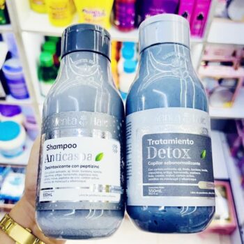 SHAMPOO Y ACONDICIONADOR DETOX ANTICASPA MENTA HAIR C/U