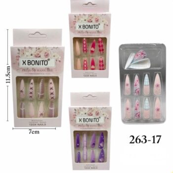 UÑAS DECORADAS ESTILETO 263-17