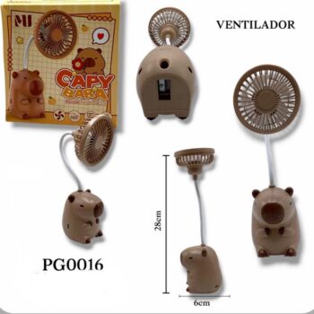 VENTILADOR CAPIBARA CON SACAPUNTAS